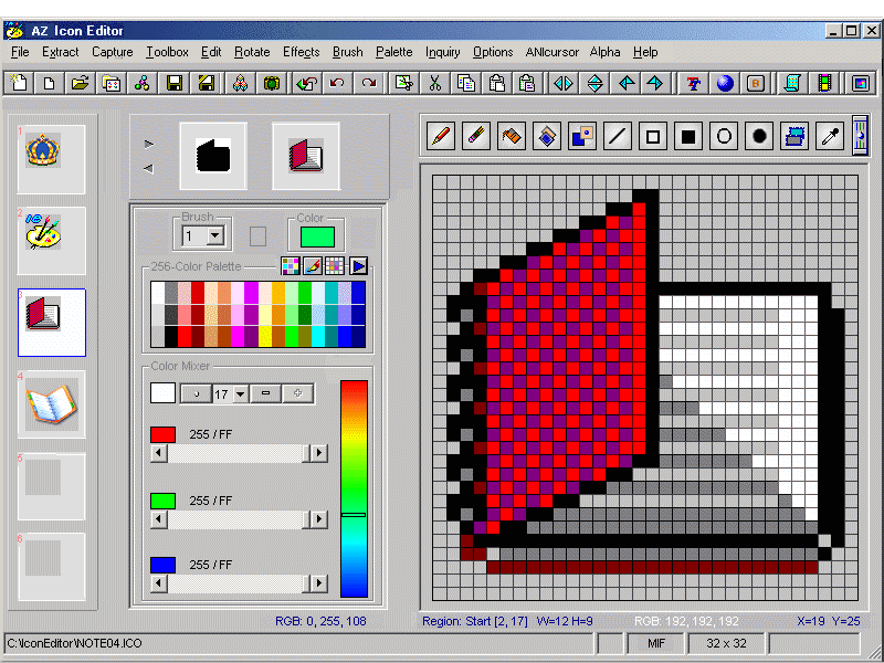 Icon Editor Screenshot